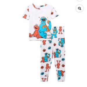 Sesame Street Unisex Two Piece Sleep Set Size 5T